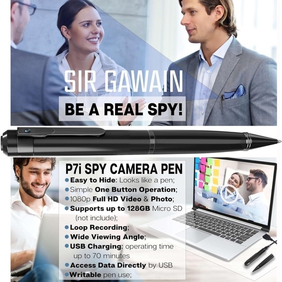 Brand New Hidden Camera Pen 1080p w/ 64GB Micro SD Mini Body HD Video Recorder - Picture 12 of 15